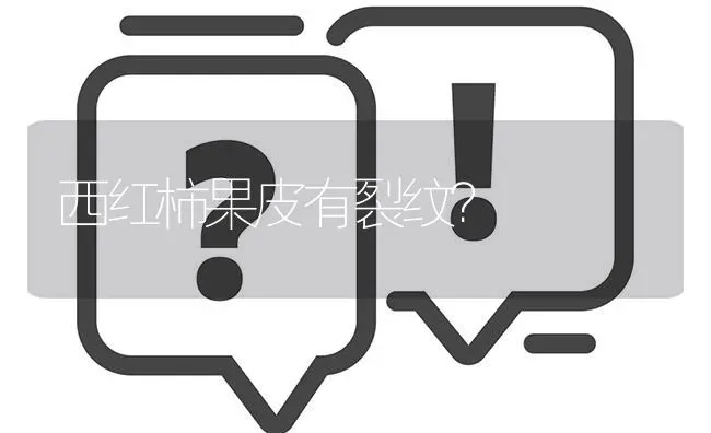 西红柿果皮有裂纹? | 养殖问题解答