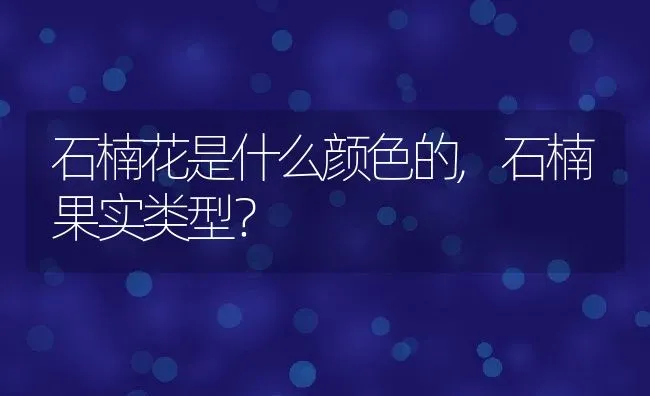 石楠花是什么颜色的,石楠果实类型？ | 养殖常见问题