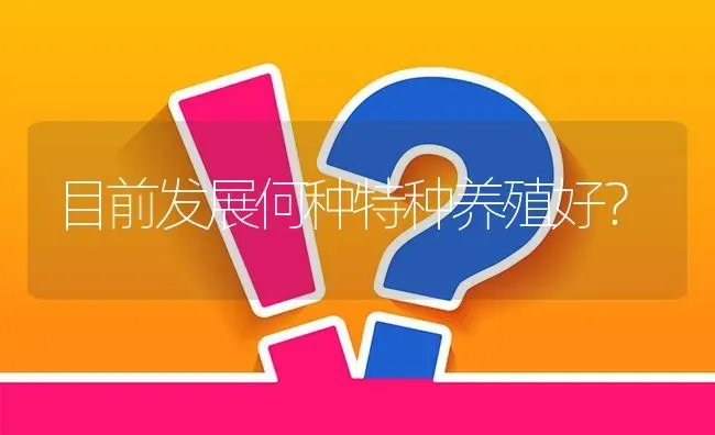 目前发展何种特种养殖好? | 养殖问题解答