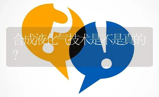 合成液化气技术是不是真的? | 养殖问题解答
