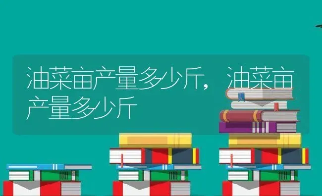 油菜亩产量多少斤,油菜亩产量多少斤 | 养殖常见问题