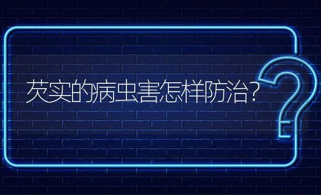 芡实的病虫害怎样防治? | 养殖问题解答