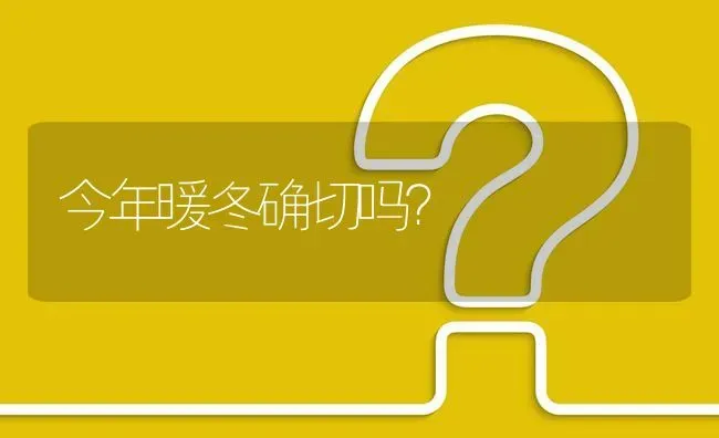 今年暖冬确切吗? | 养殖问题解答