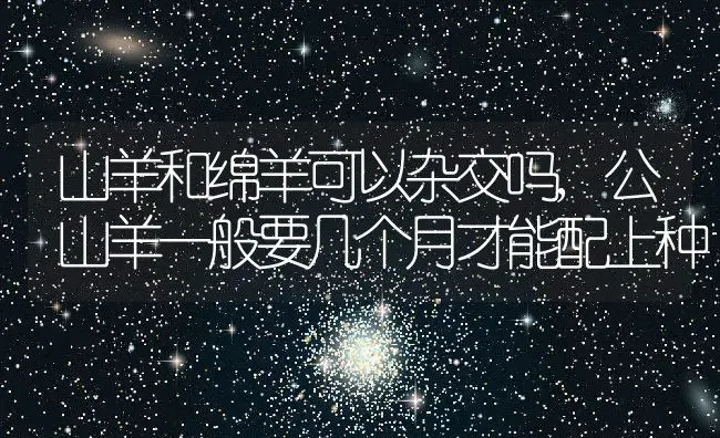 山羊和绵羊可以杂交吗,公山羊一般要几个月才能配上种 | 养殖常见问题