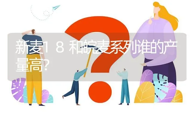 新麦18和皖麦系列谁的产量高? | 养殖问题解答