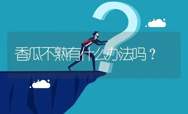 香瓜不熟有什么办法吗? | 养殖问题解答