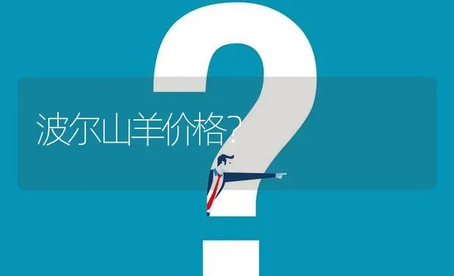 波尔山羊价格? | 养殖问题解答
