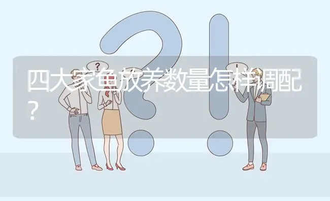 四大家鱼放养数量怎样调配? | 养殖问题解答