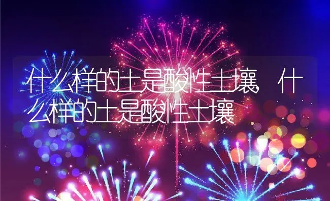 什么样的土是酸性土壤,什么样的土是酸性土壤 | 养殖常见问题