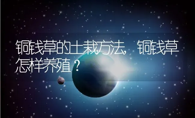 铜钱草的土栽方法,铜钱草怎样养殖？ | 养殖常见问题