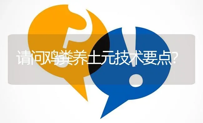 请问鸡粪养土元技术要点? | 养殖问题解答