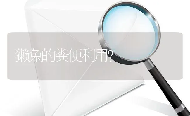 獭兔的粪便利用? | 养殖问题解答