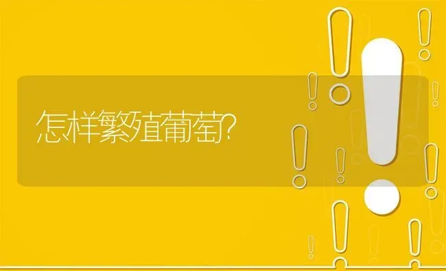 怎样繁殖葡萄? | 养殖问题解答