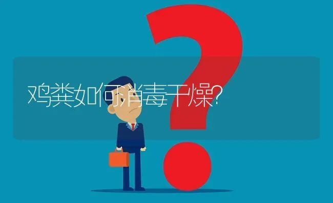 鸡粪如何消毒干燥? | 养殖问题解答