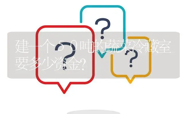建一个５０吨的蔬菜冷藏室要多少资金? | 养殖问题解答
