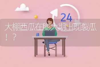 大棚西瓜在膨大期出现裂瓜！?