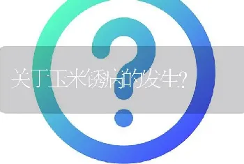 关于玉米锈病的发生?