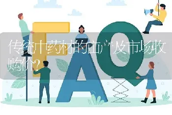 传统中药材的亩产及市场收购价?