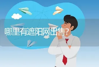 哪里有遮阳网出售?