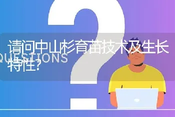 请问中山杉育苗技术及生长特性?