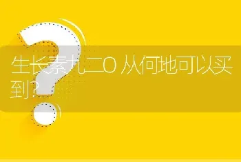 生长素九二O从何地可以买到?