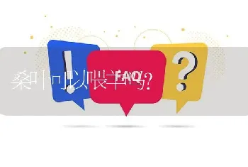 桑叶可以喂羊吗?