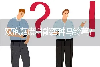 双孢菇废料能否种马铃薯?