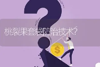 桃裂果套袋防治技术?