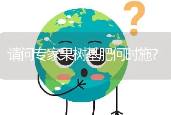 请问专家果树基肥何时施?