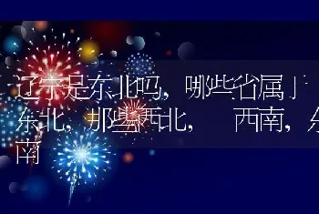 辽宁是东北吗,哪些省属于东北