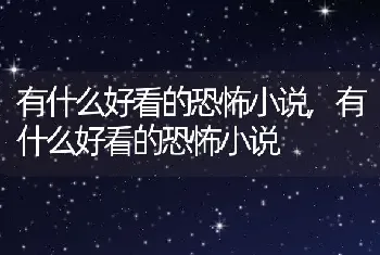 有什么好看的恐怖小说