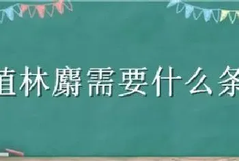 养殖林麝需要什么条件